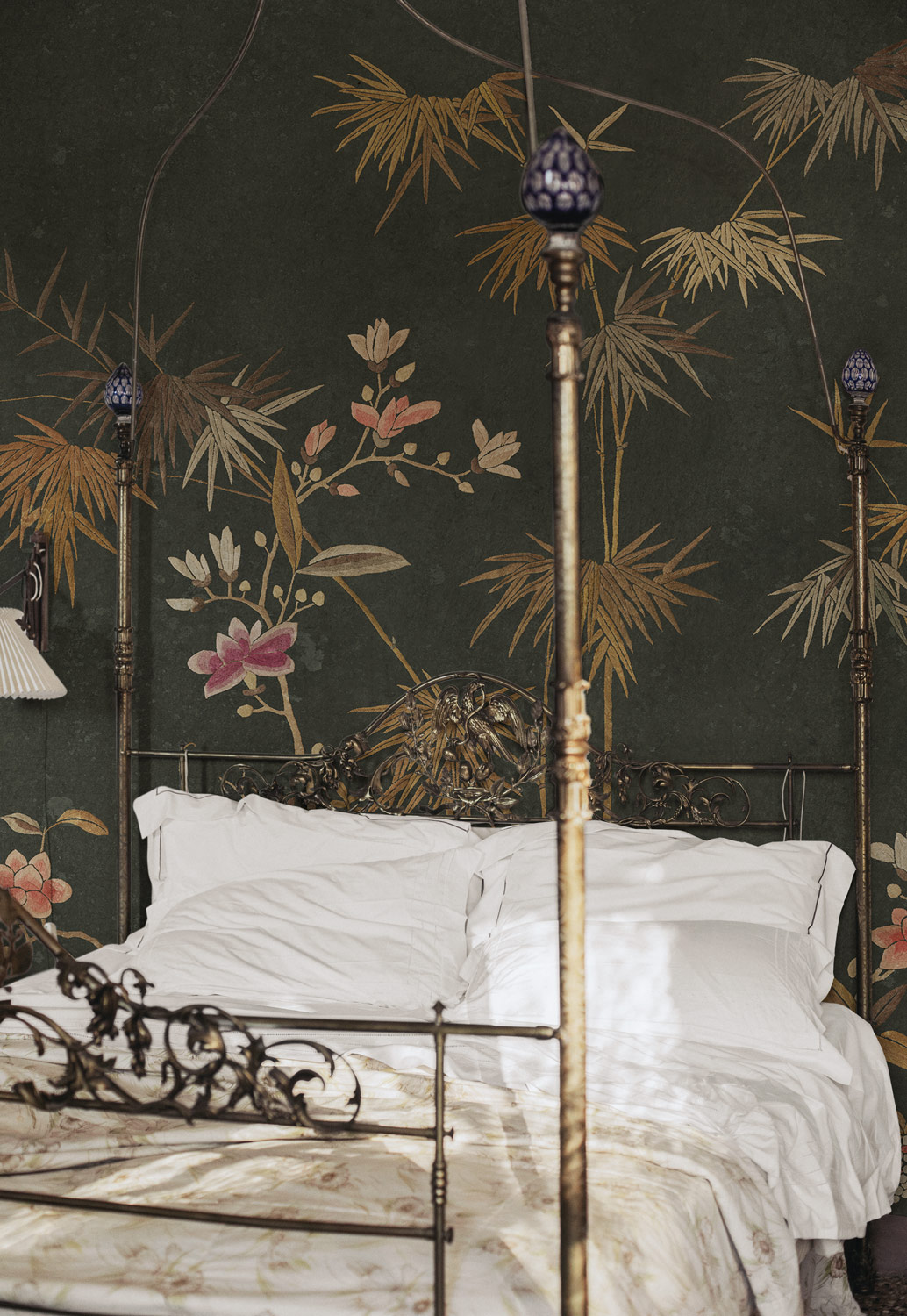 Wandbild Bamboo Grove - Dark Green