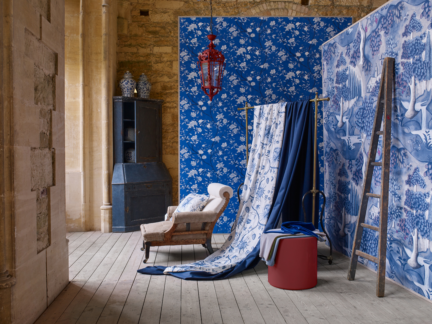 Tapete Nostell Priory - Lazuli