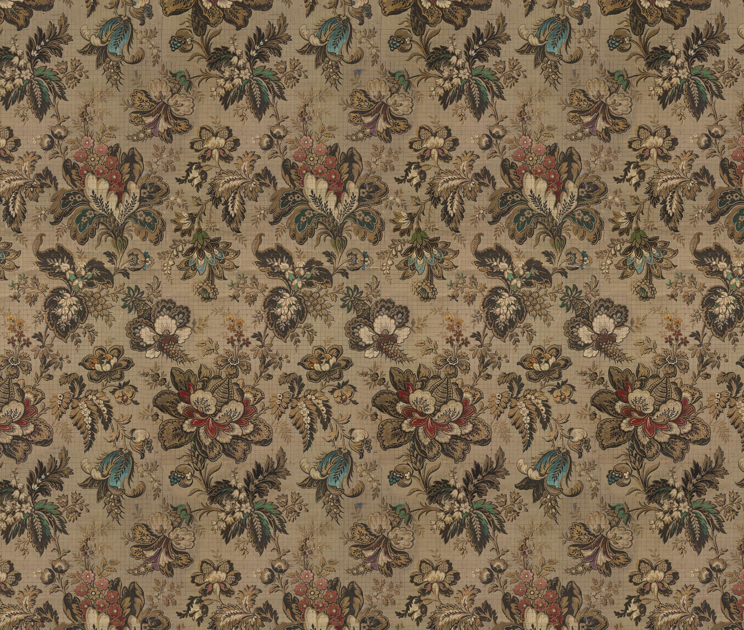 Wandbild Big Pattern Bogor - 8 Drops
