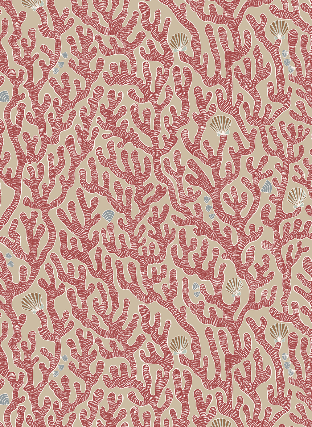 Tapete Coral - Red Toppings