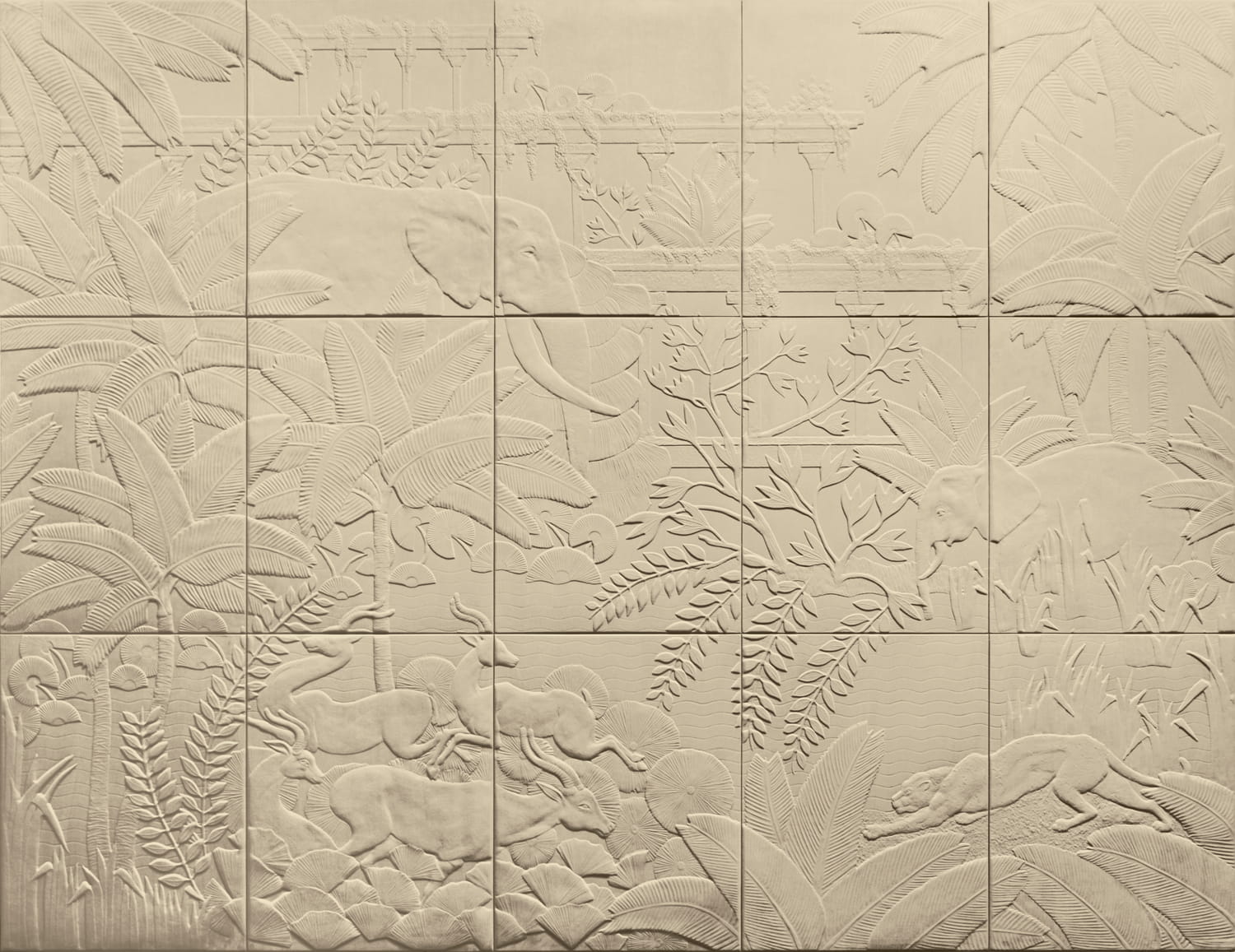 Wandbild Between Rivers - Rattan
