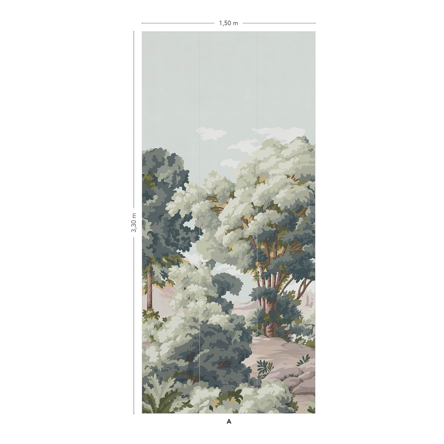 Wallpaper Vallée des Peintres - Original Panel A
