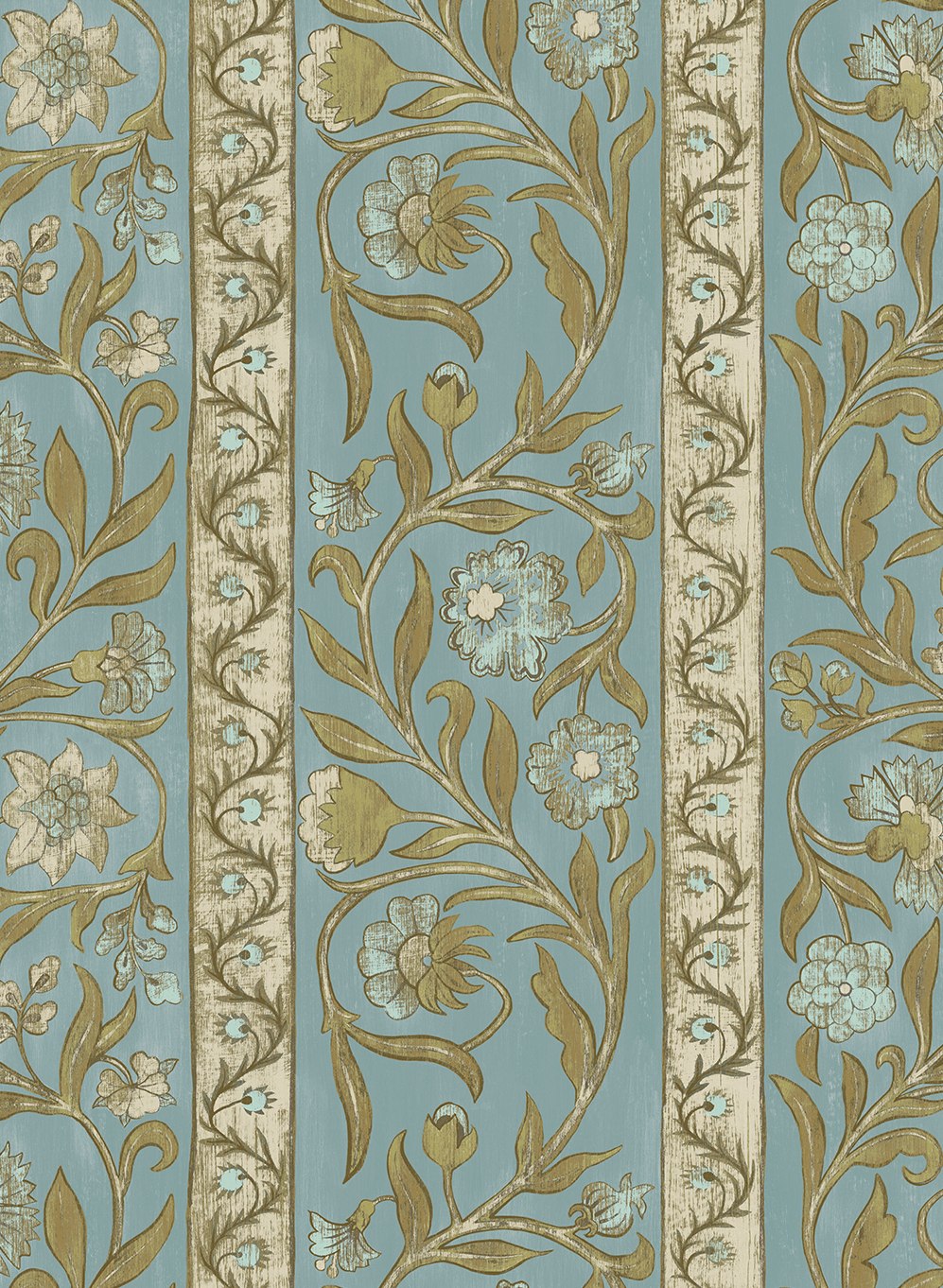 Papier peint Potter Stripe - Bright Blue