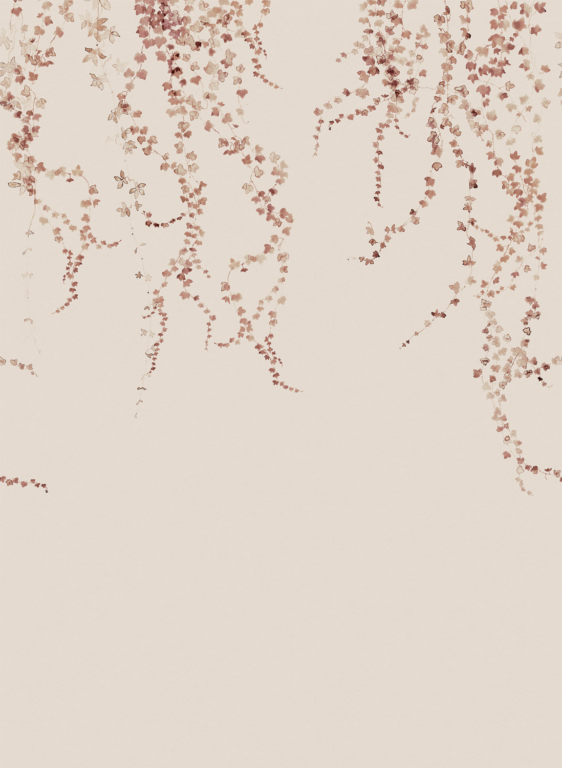 Wandbild Aralia  - Burgundy