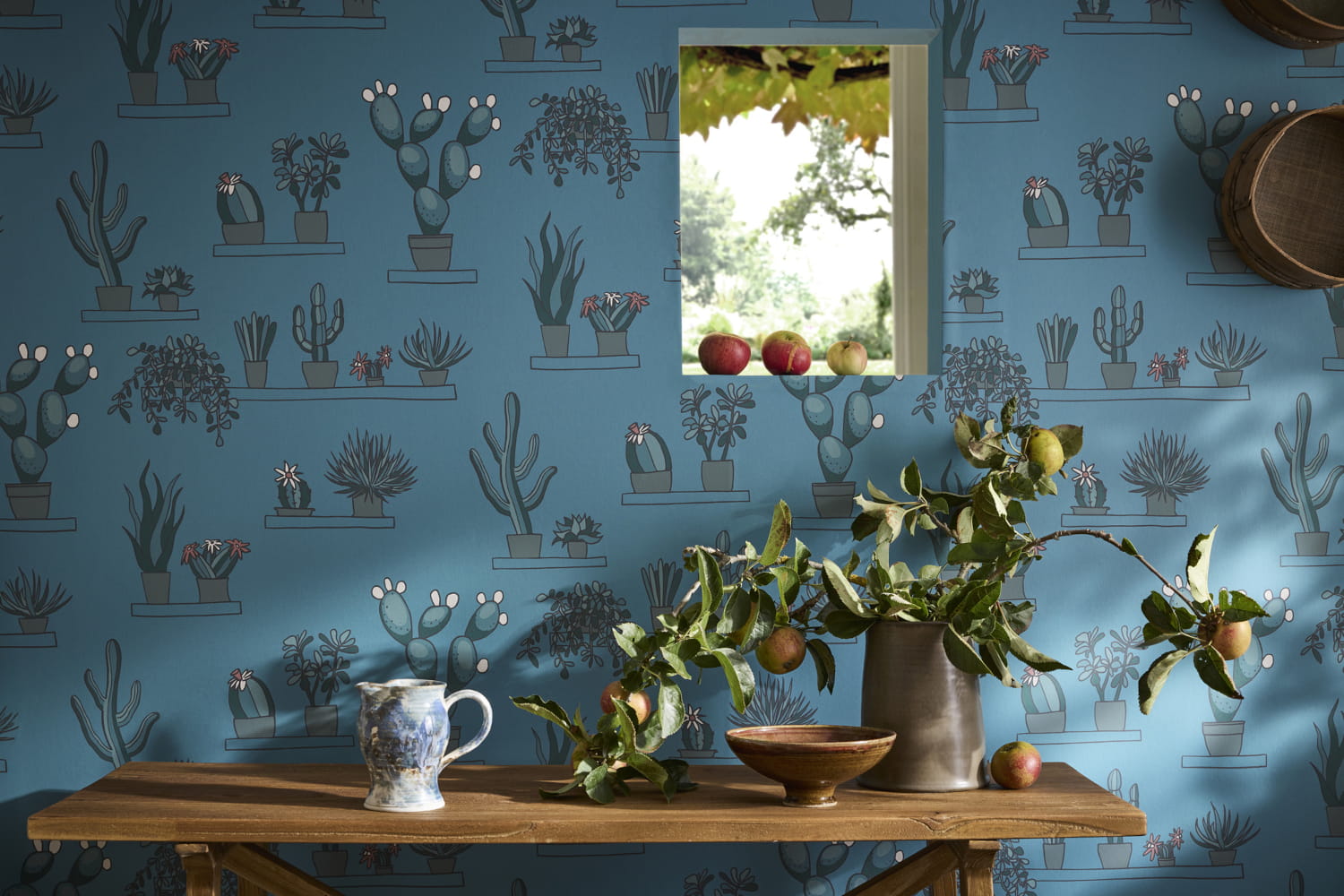 Tapete Mr Straw's Greenhouse - Air Force Blue