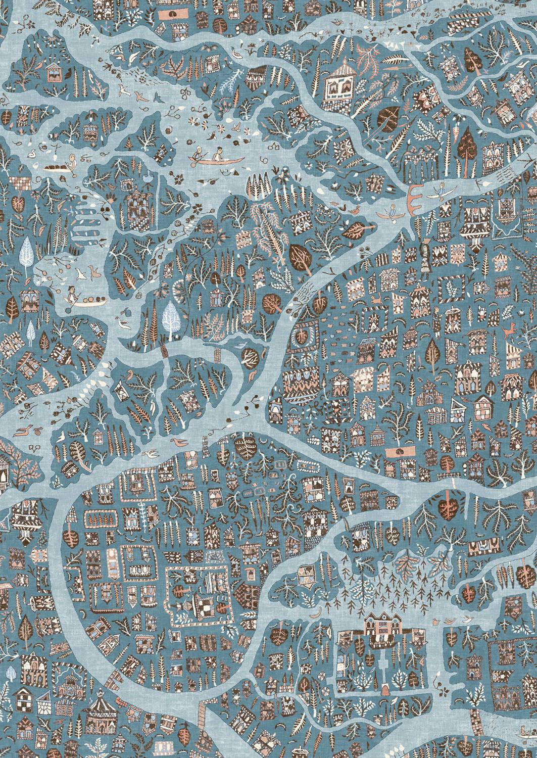 Tapete Utopia - Blue Almond