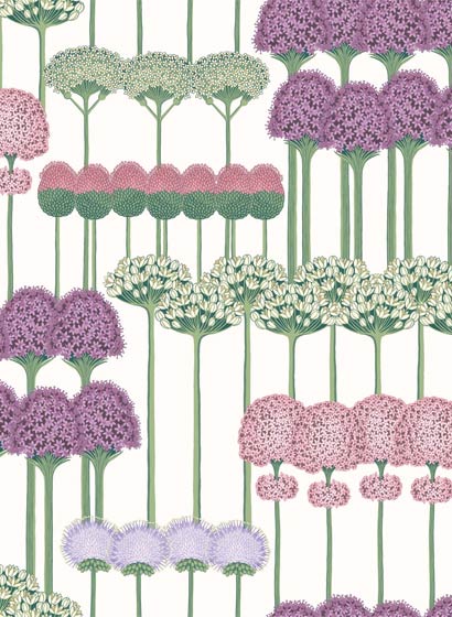 Tapete Allium - Purple & White