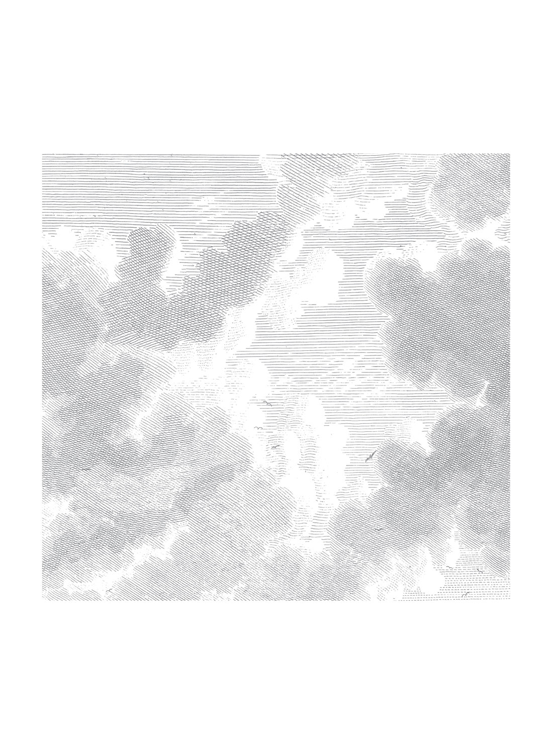 Wandbild Engraved Clouds 2 - L