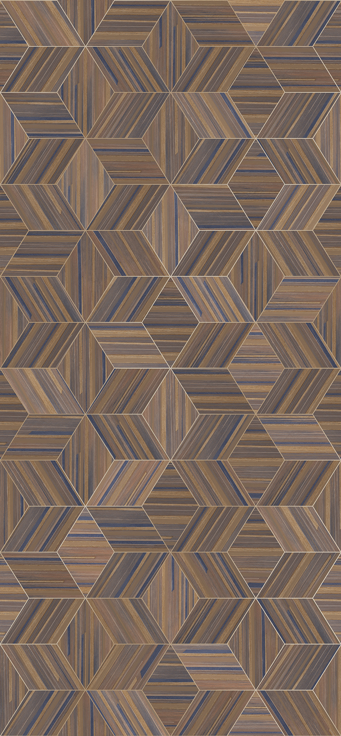 Tapete Veneer Diamonds - Indigo