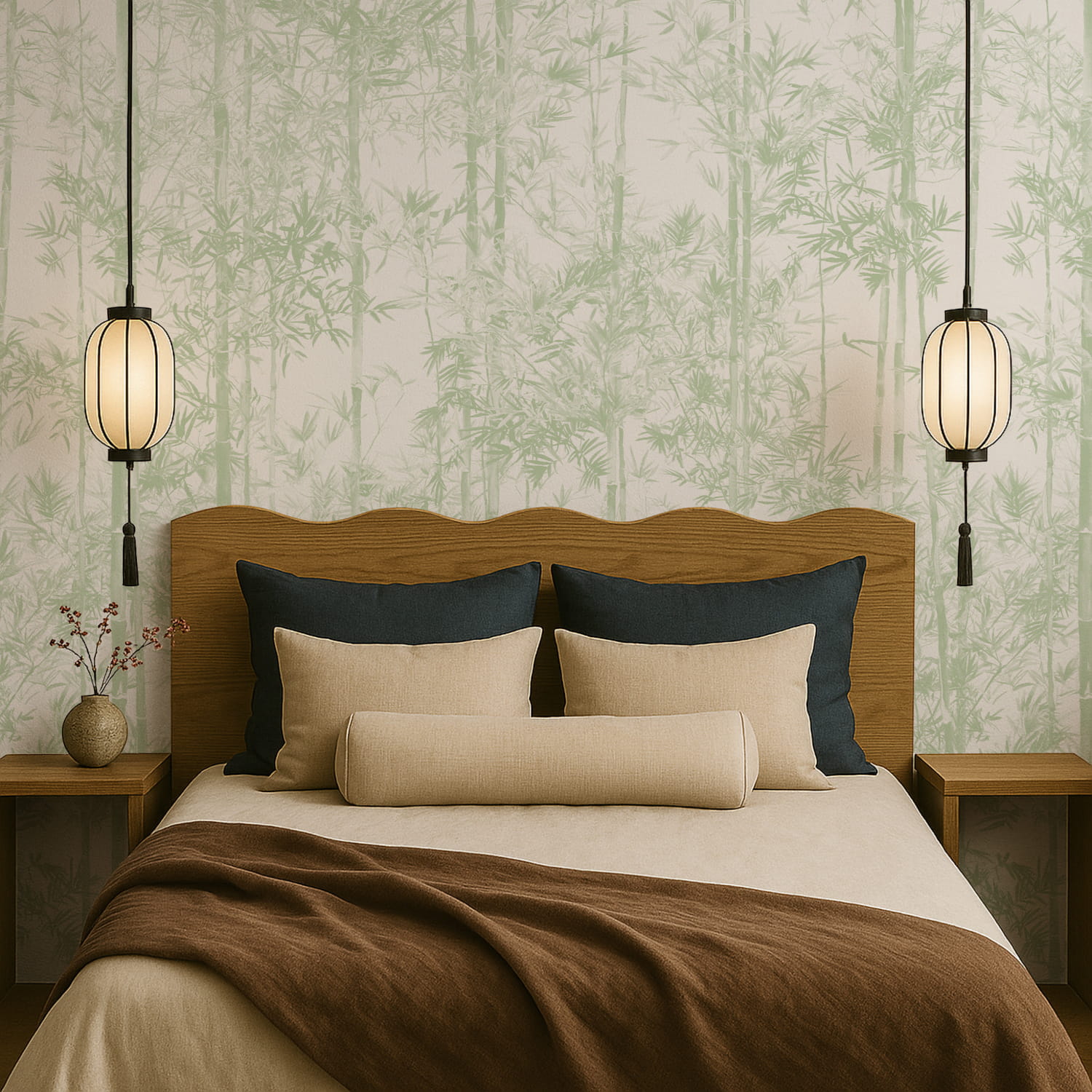 Wandbild Bamboo Green - Panel A