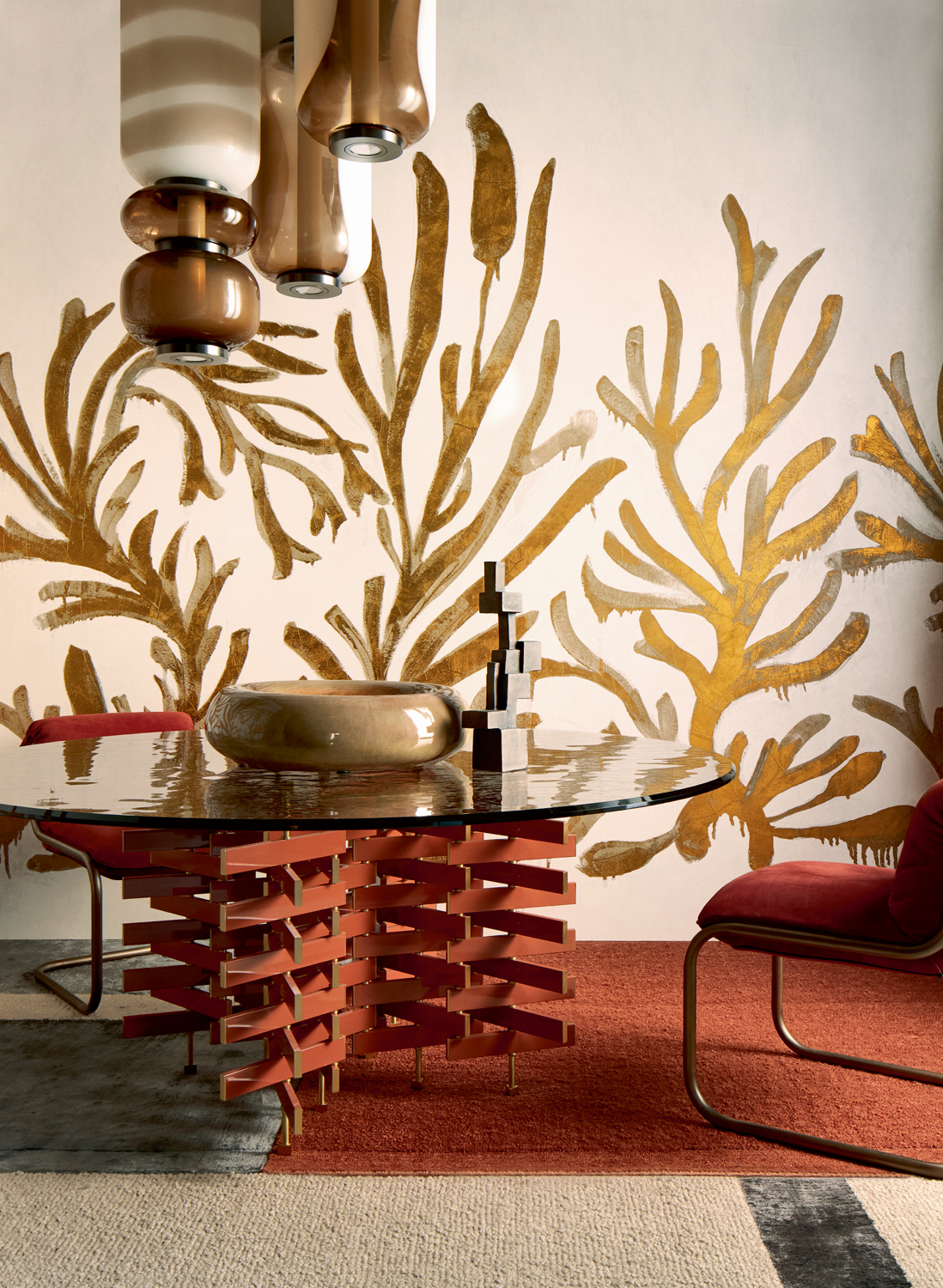Wandbild Algues dorées
