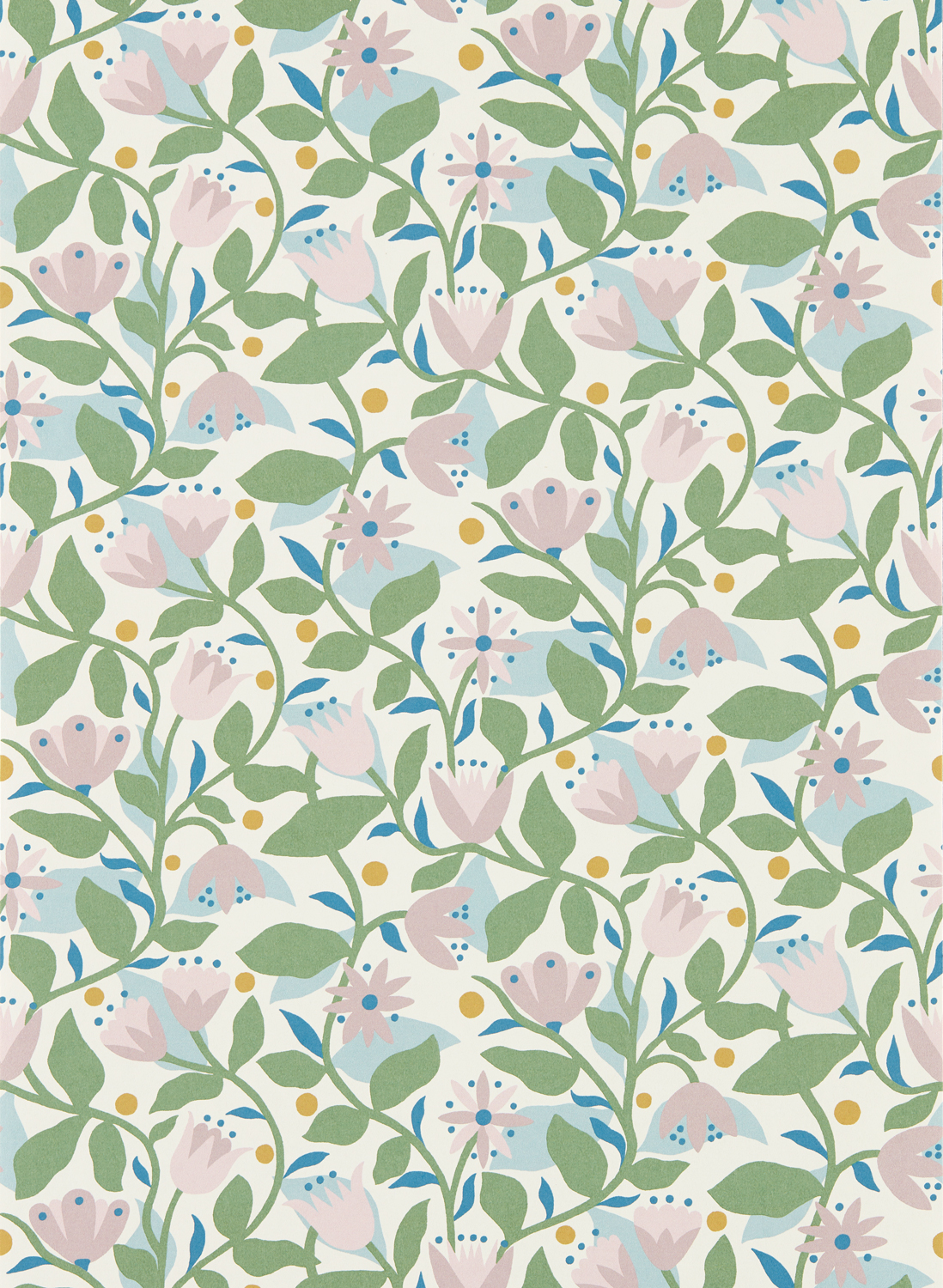 Tapete Dancing Daisies - Lilac