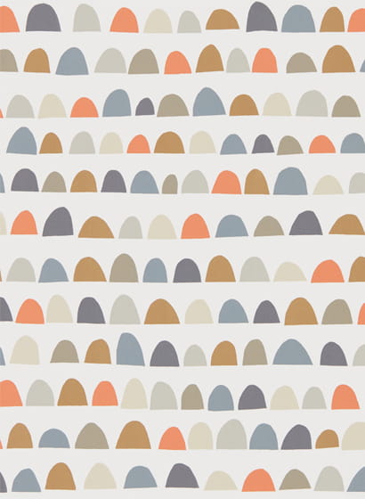 Wallpaper Priya - Nutmeg/ Paprika/ Jet