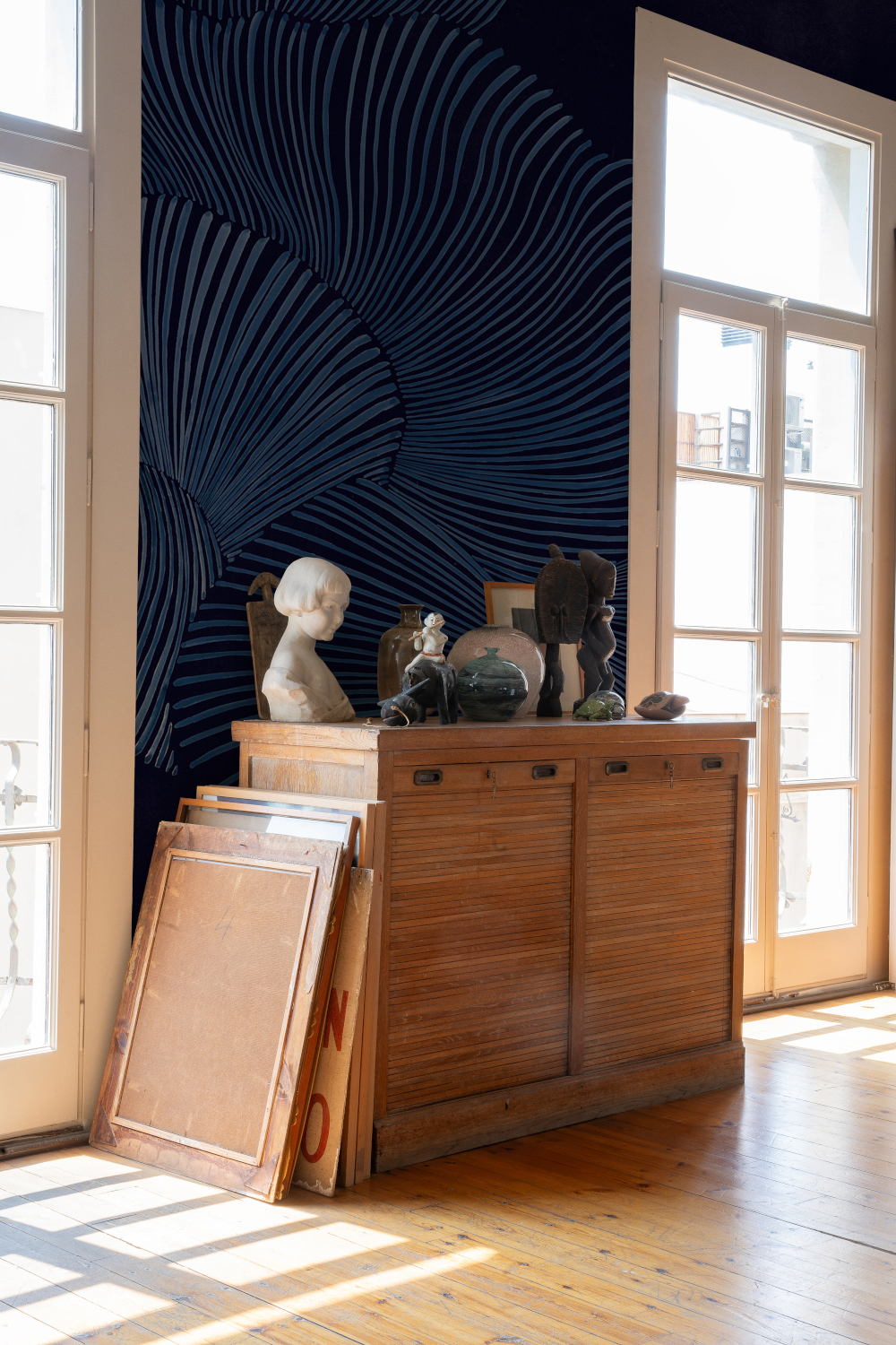 Wandbild Diving Moment - Indigo