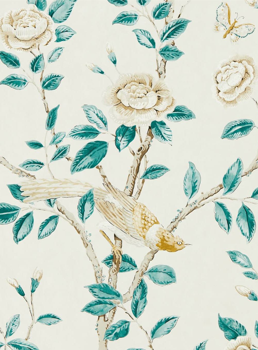 Tapete Andhara - Teal/ Cream
