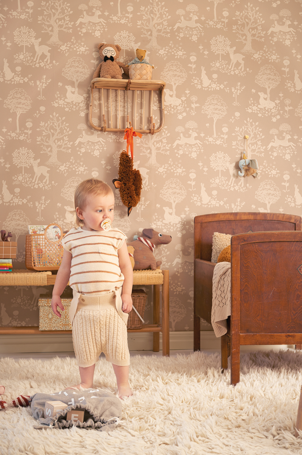 Tapete Summer Fields - Soft Brown