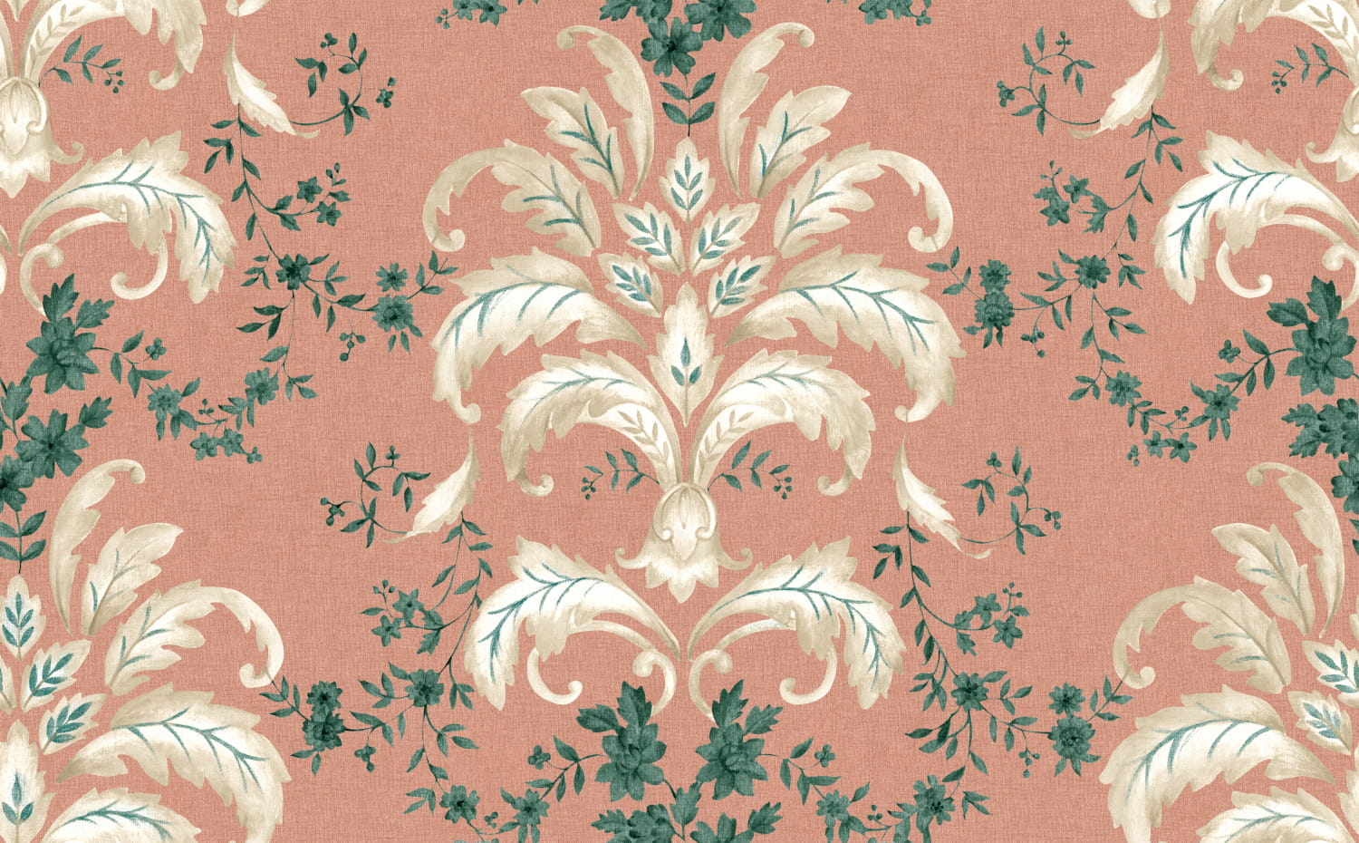 Tapete French Damask - Peach