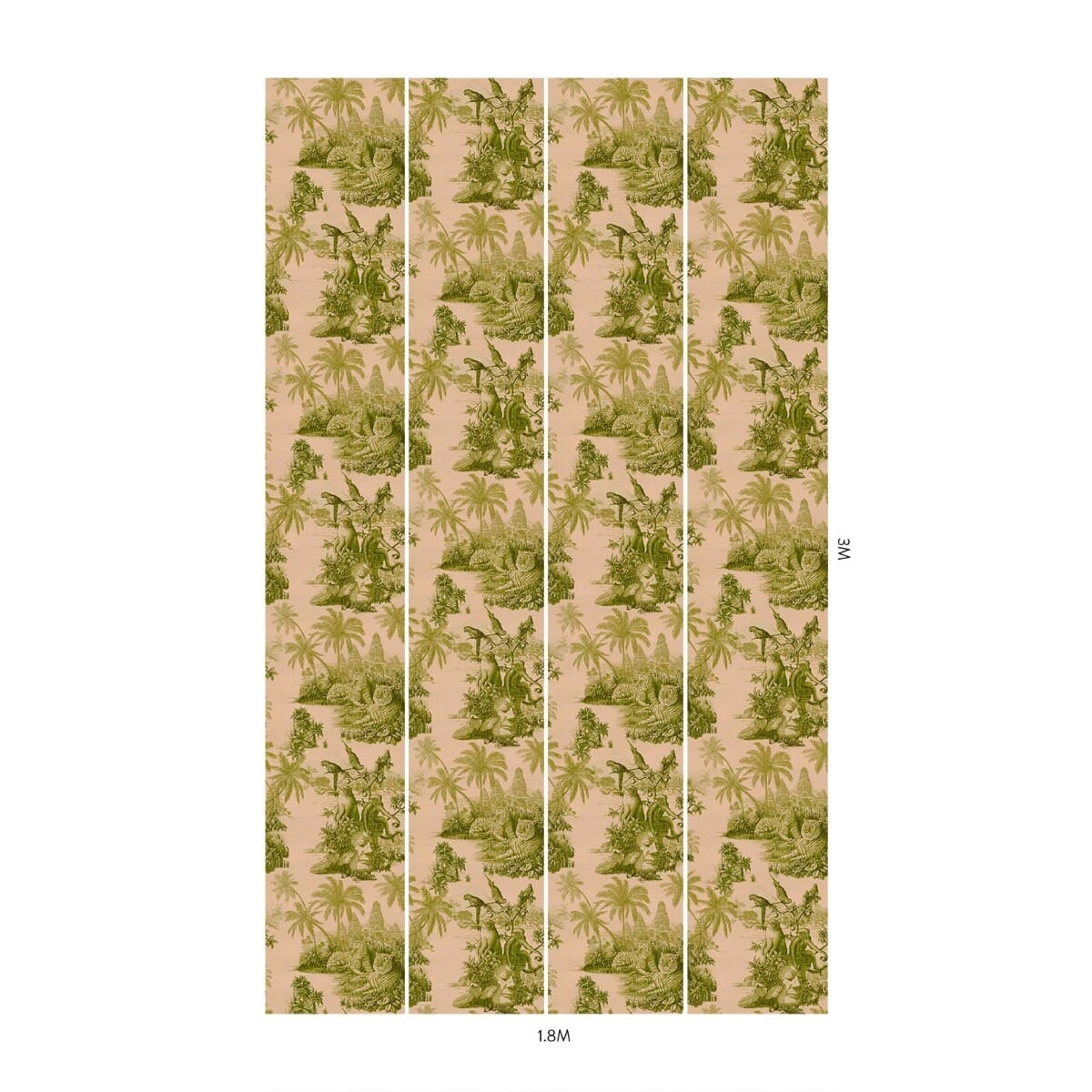 Tapete Sumatra - Blush/ Pear Green