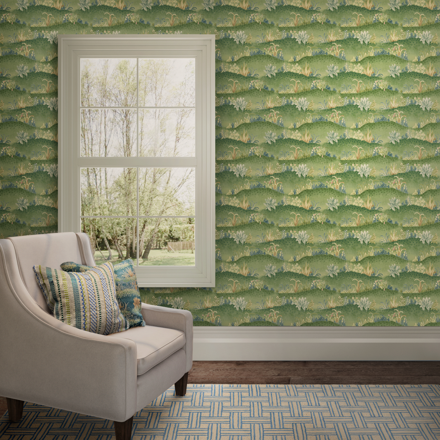 Tapete Garden Tapestry - Royal Green