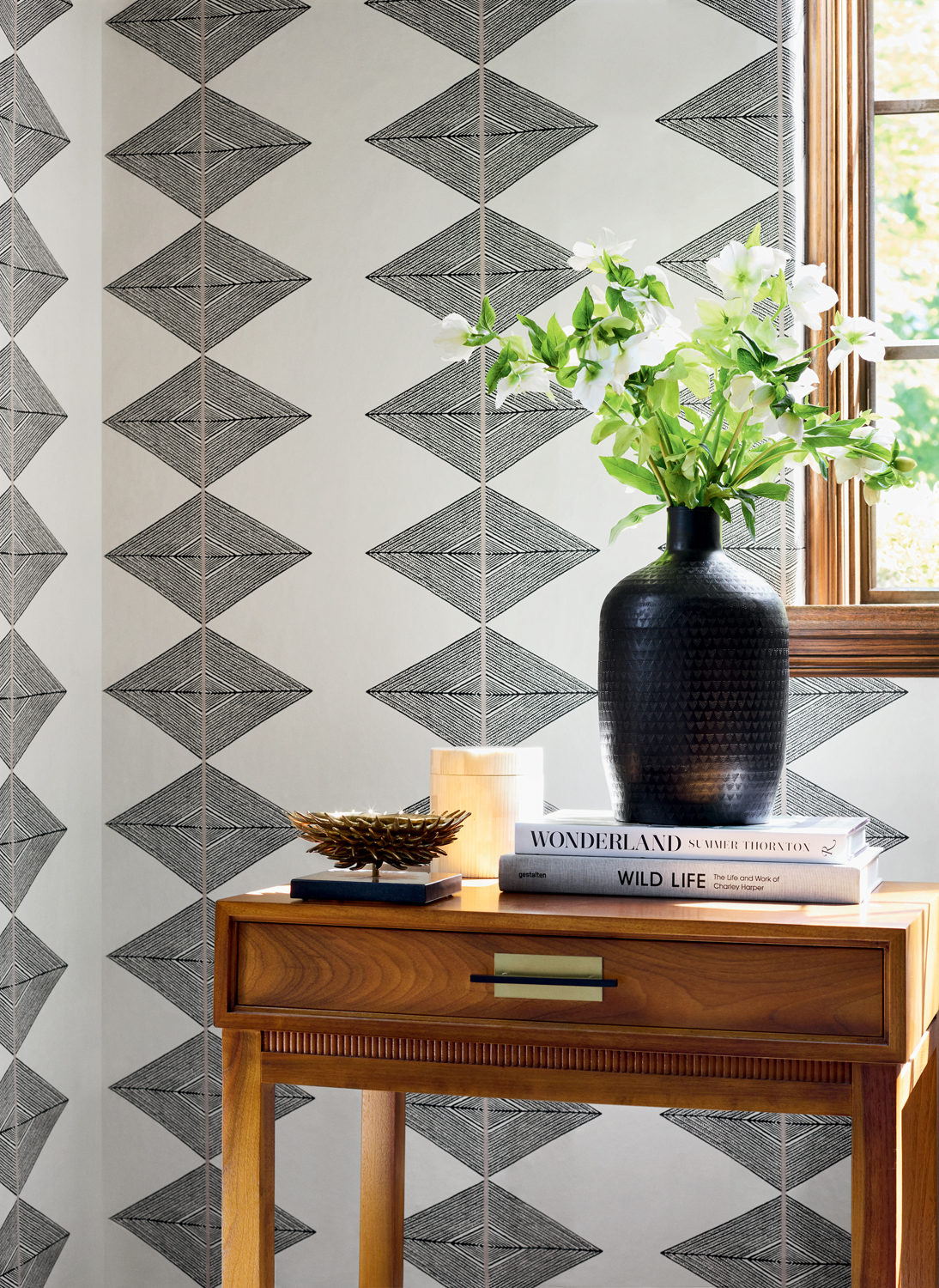 Tapete Reflection - Basalt Black