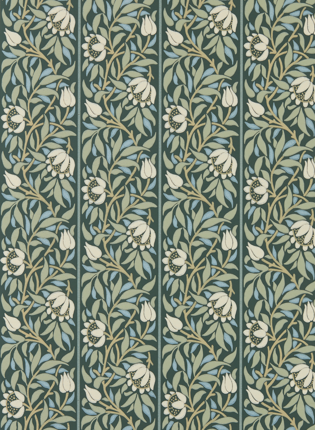 Tapete Peony Trellis - Bayleaf/ Slate