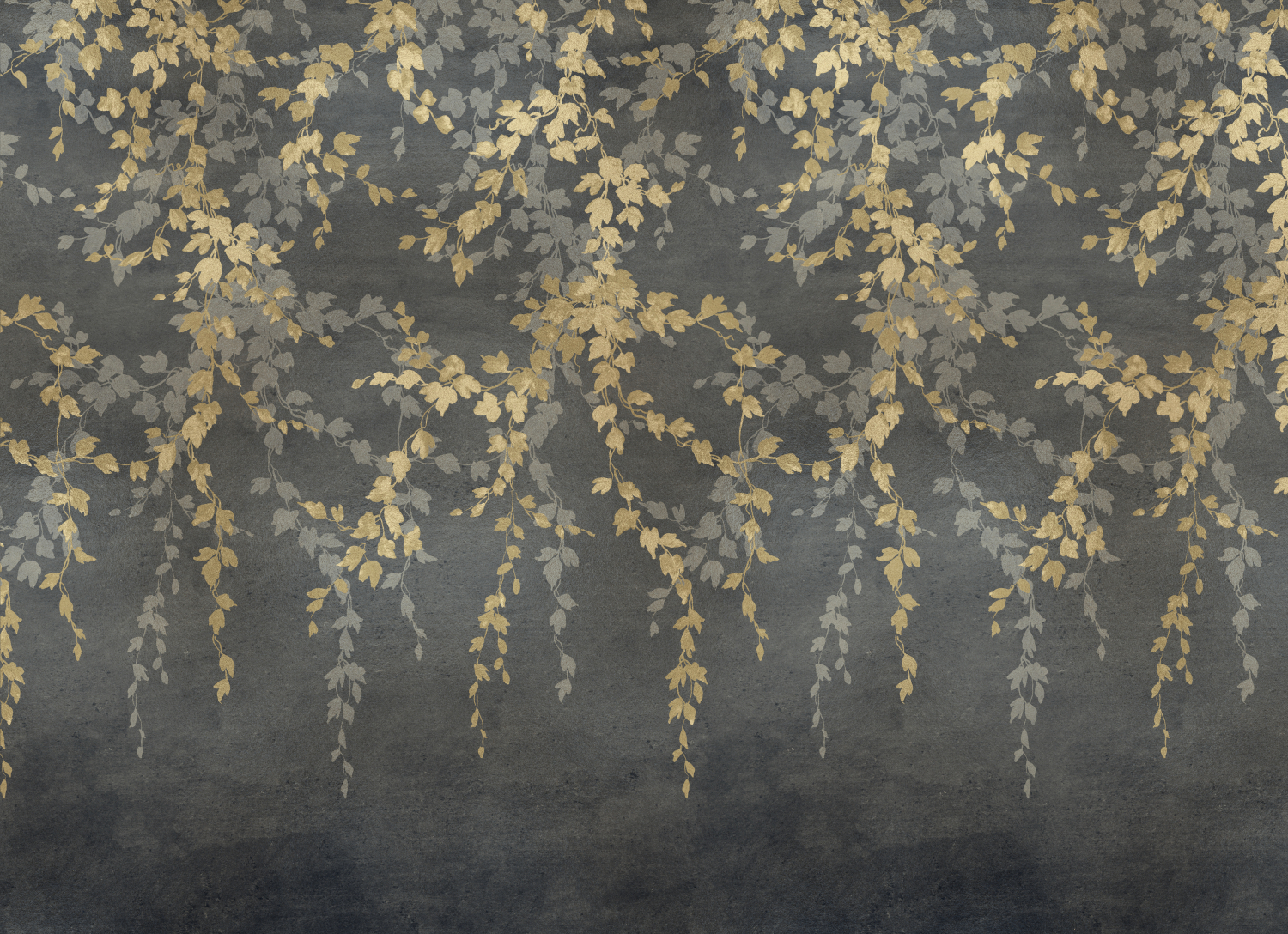 Wandbild Vine Shadow - Gold