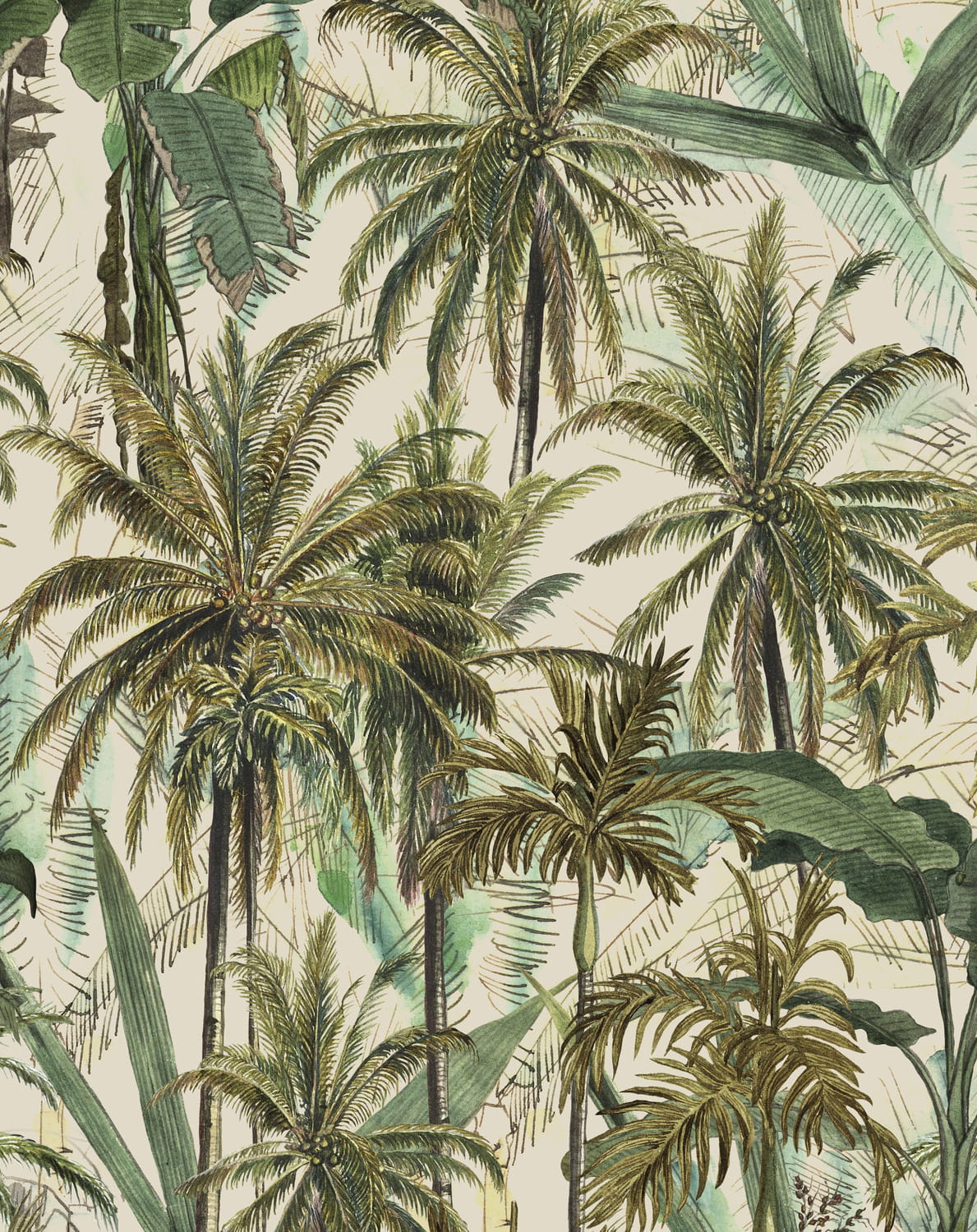 Fabric The Jungle - Linen - FB00034