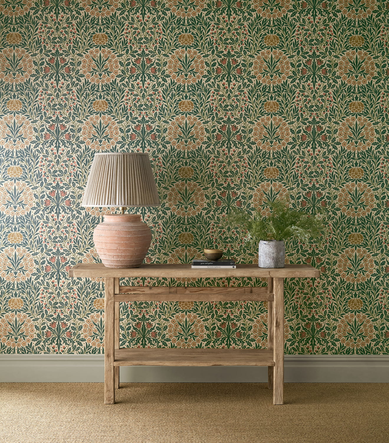 Tapete Daisy & Oak - Madder/ Teal