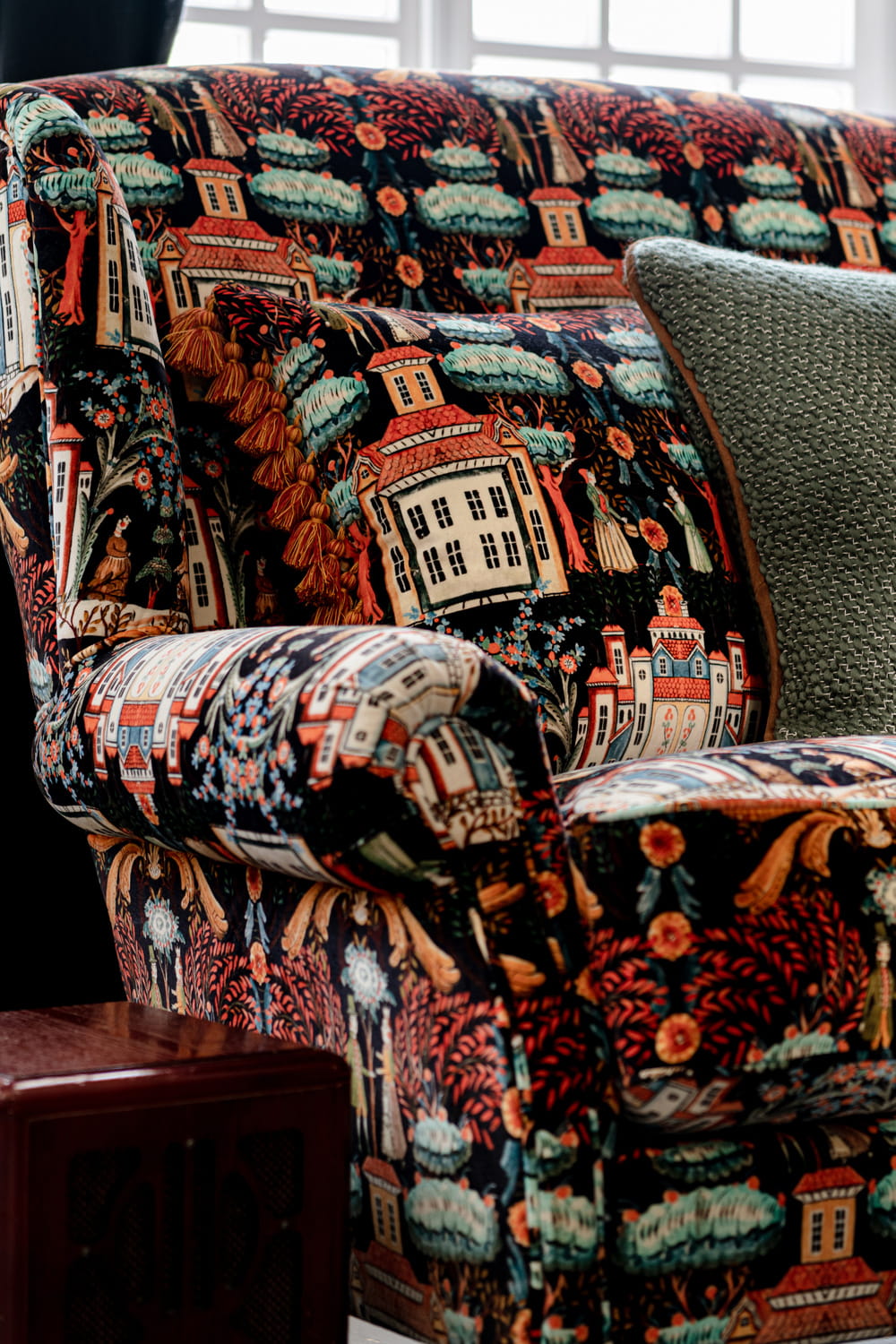 Fabric Tales of Tyrol Peat Black - Velvet - FB00099