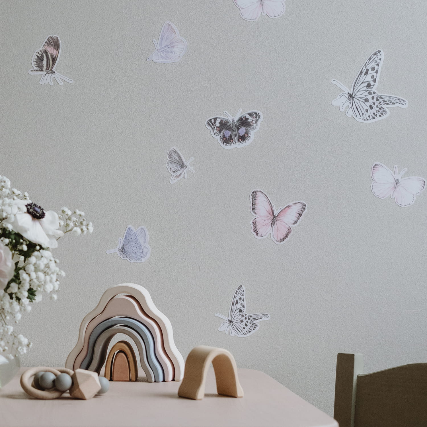 Wandsticker Butterfly - Blush