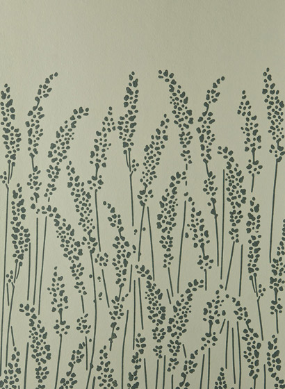 Tapete Feather Grass - Green Ground/ Green Smoke