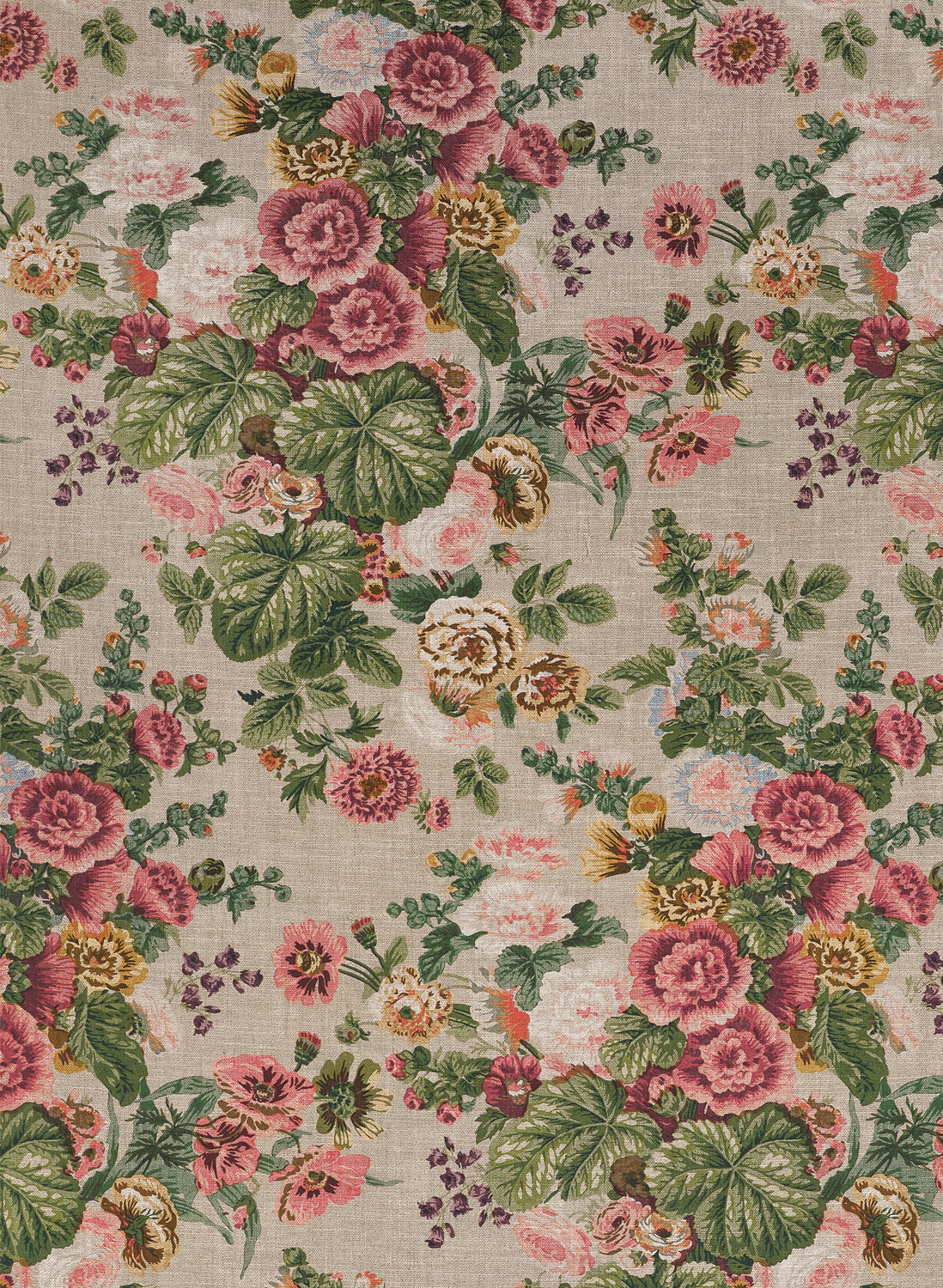 Tapete Hidcote - Beige and Coral