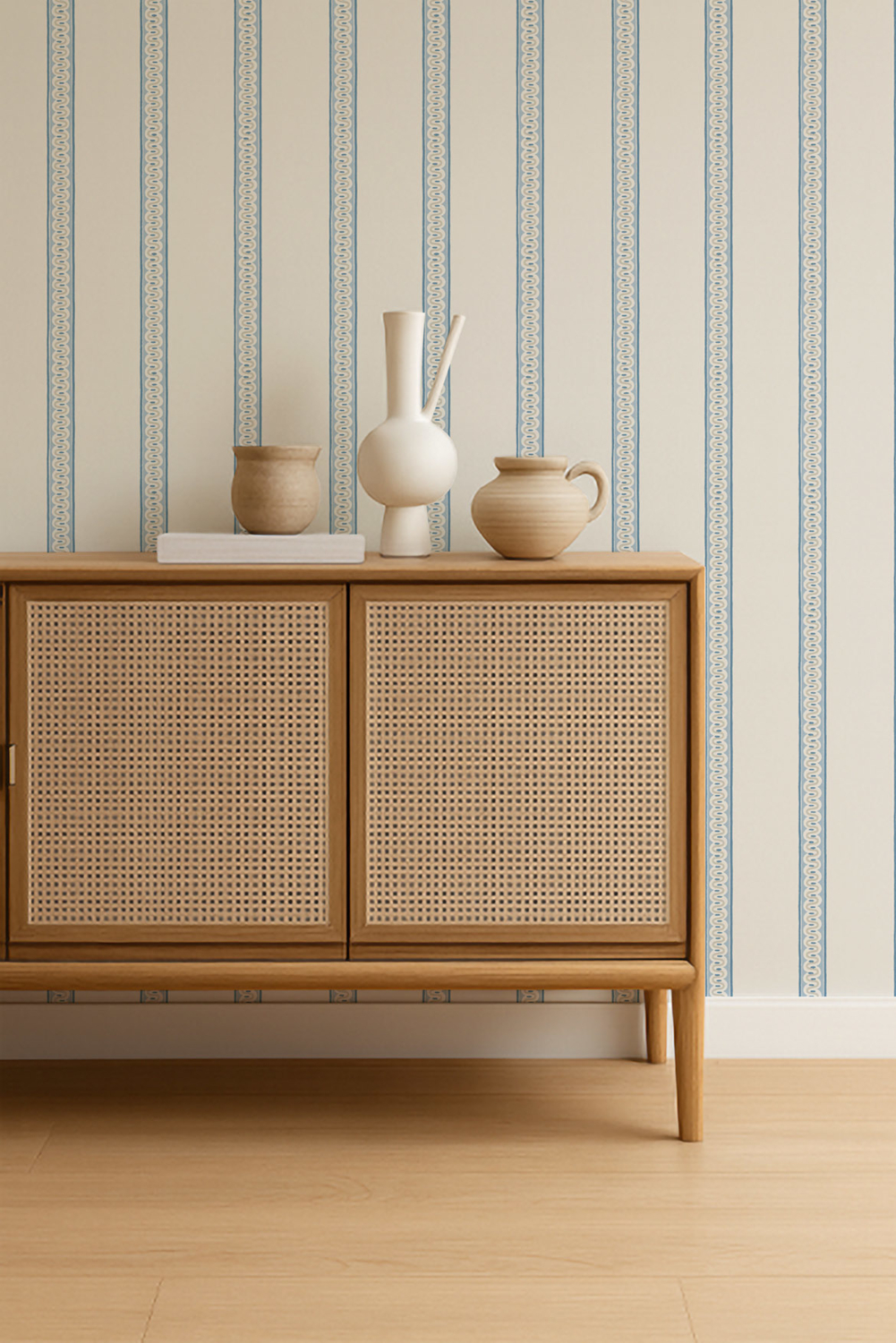 Tapete Fondant Stripe - Denim