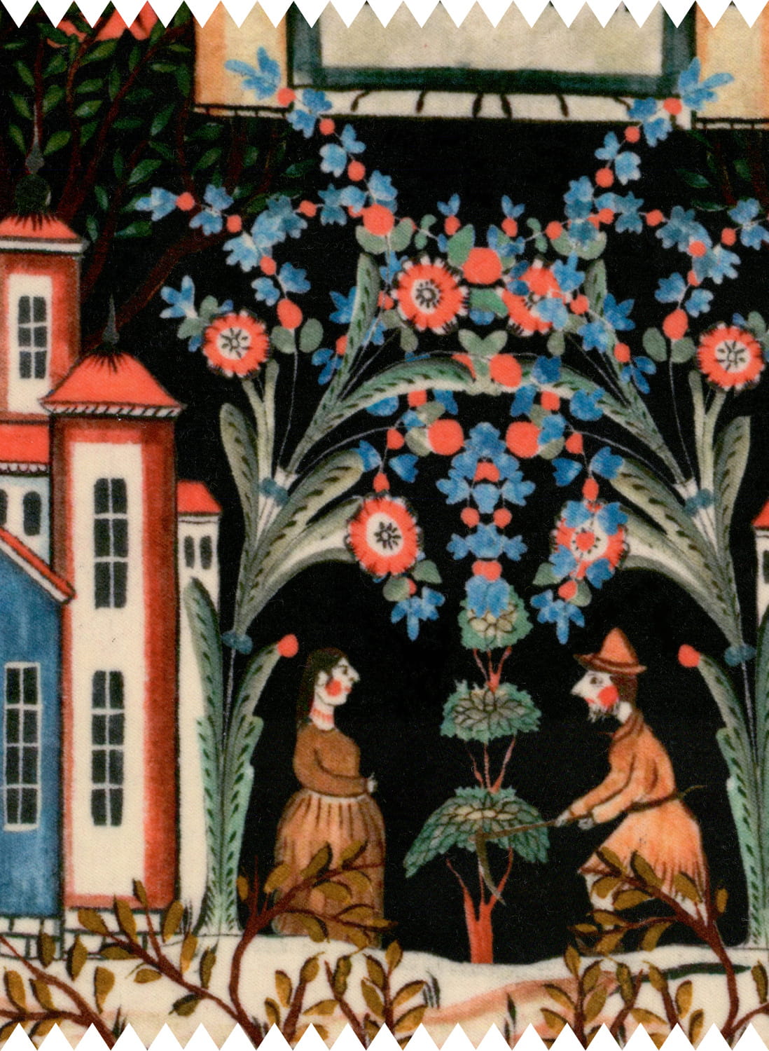 Fabric Tales of Tyrol Peat Black - Velvet