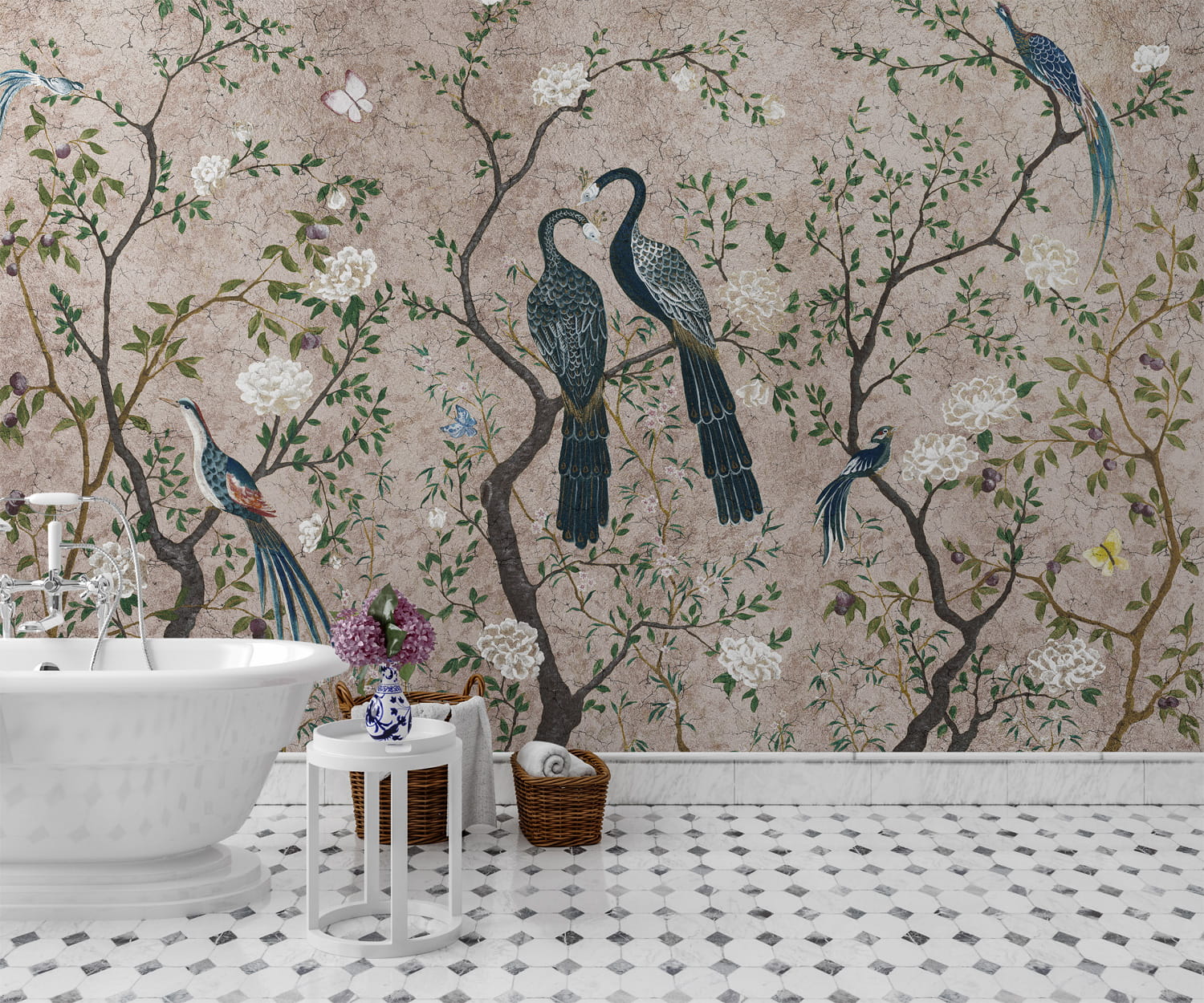 Wandbild Edo Metallics - Rose