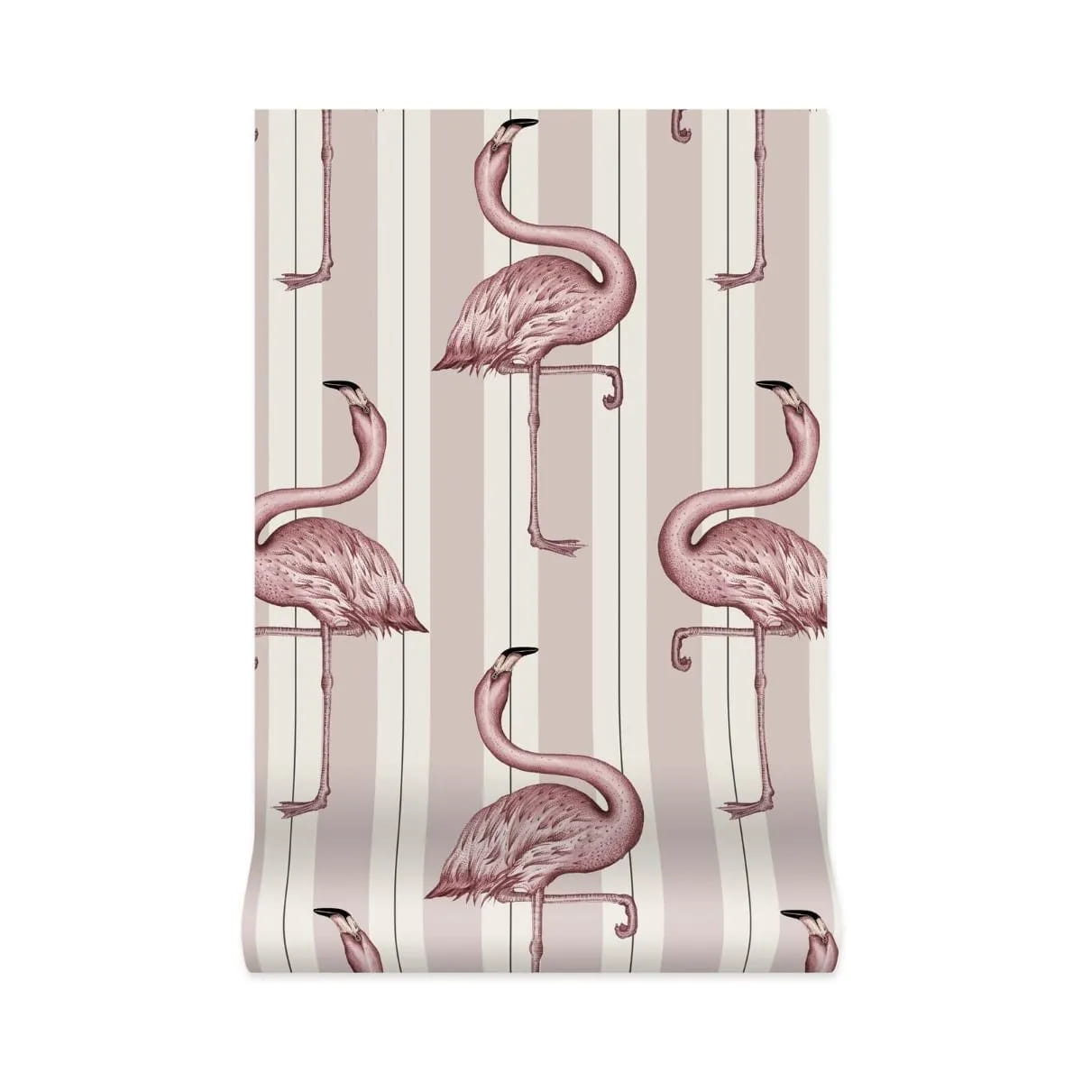 Wandbild Flamboyance - Offwhite/ Macaroon Pink