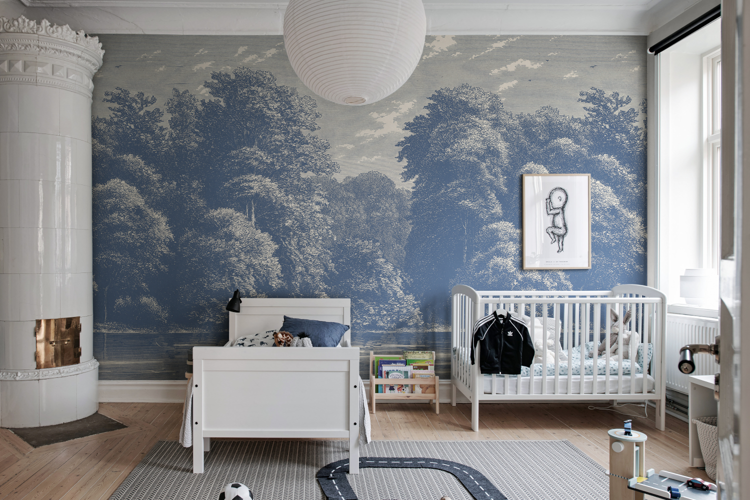 Wandbild Spring Season - Blue