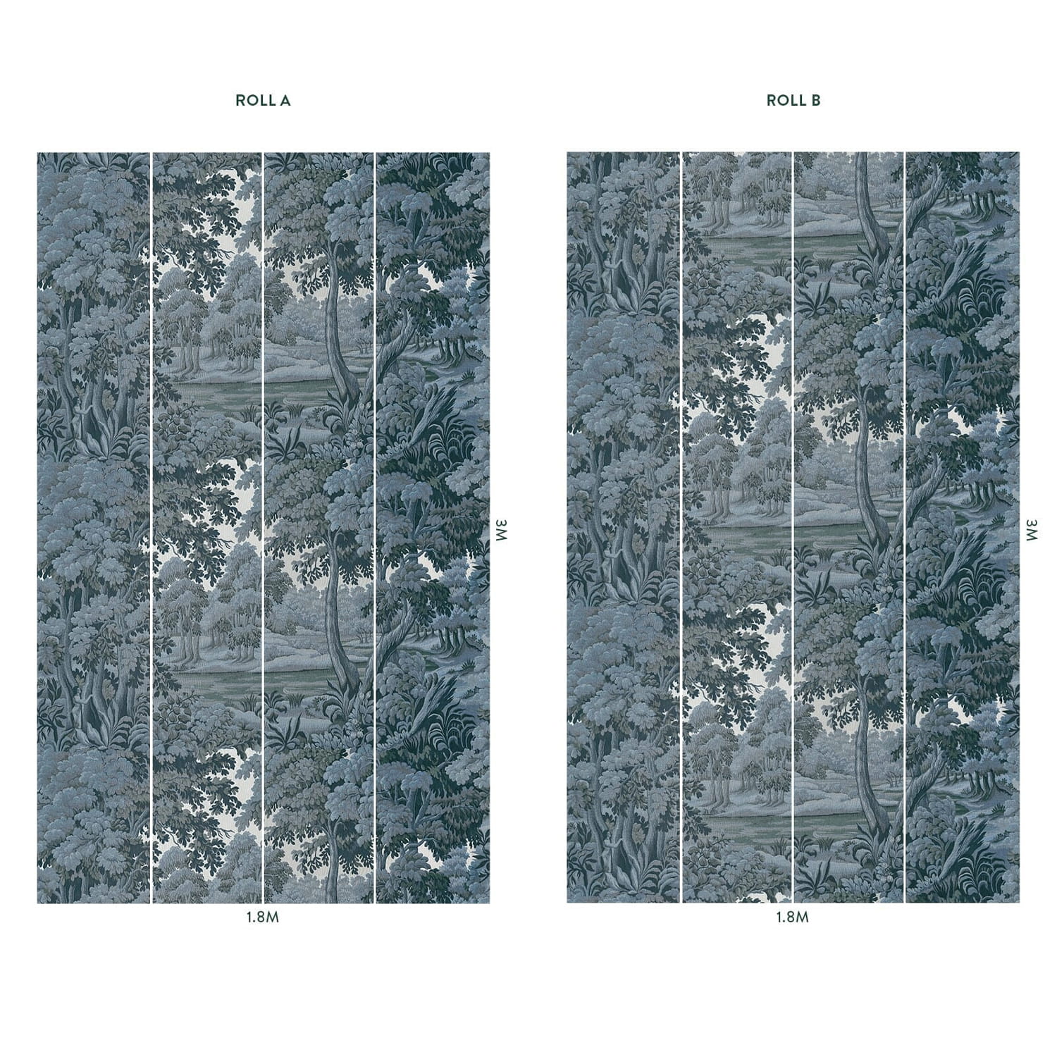 Tapete Plantasia - Indigo A