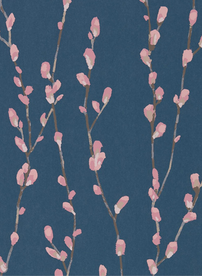 Tapete Salice - Rose/ Navy