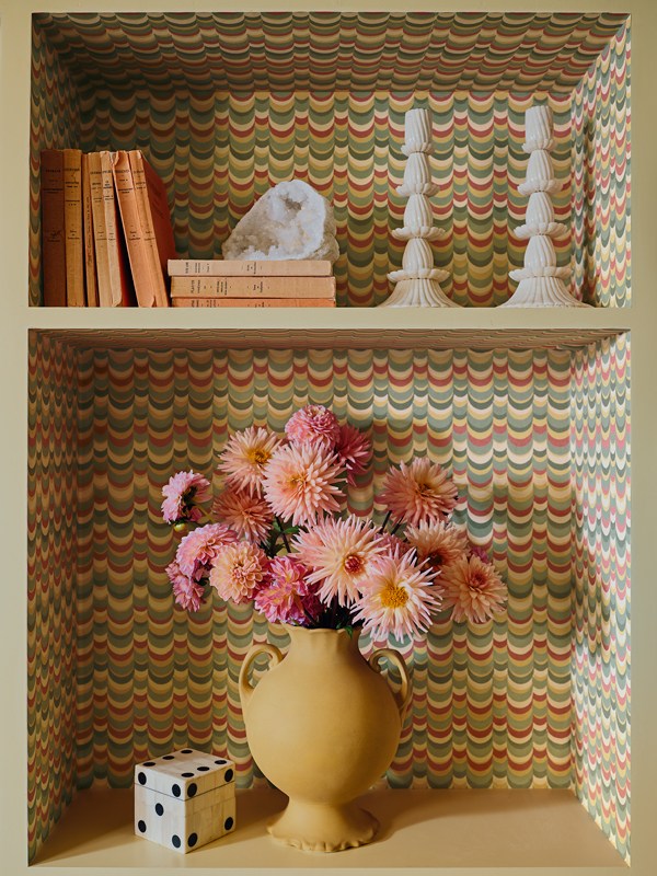Wallpaper Wavelet - Sierra, Olive & Marigold