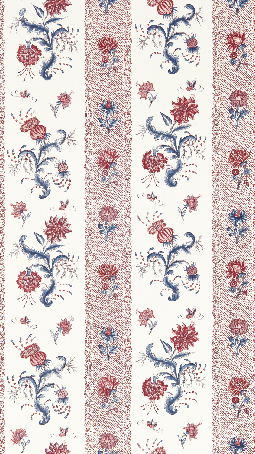 Tapete Papaver Stripe - Indigo/ Madder