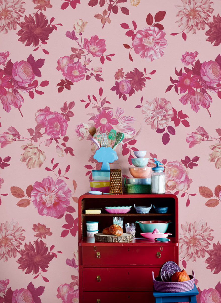 Tapete Vintage Flowers - 383613