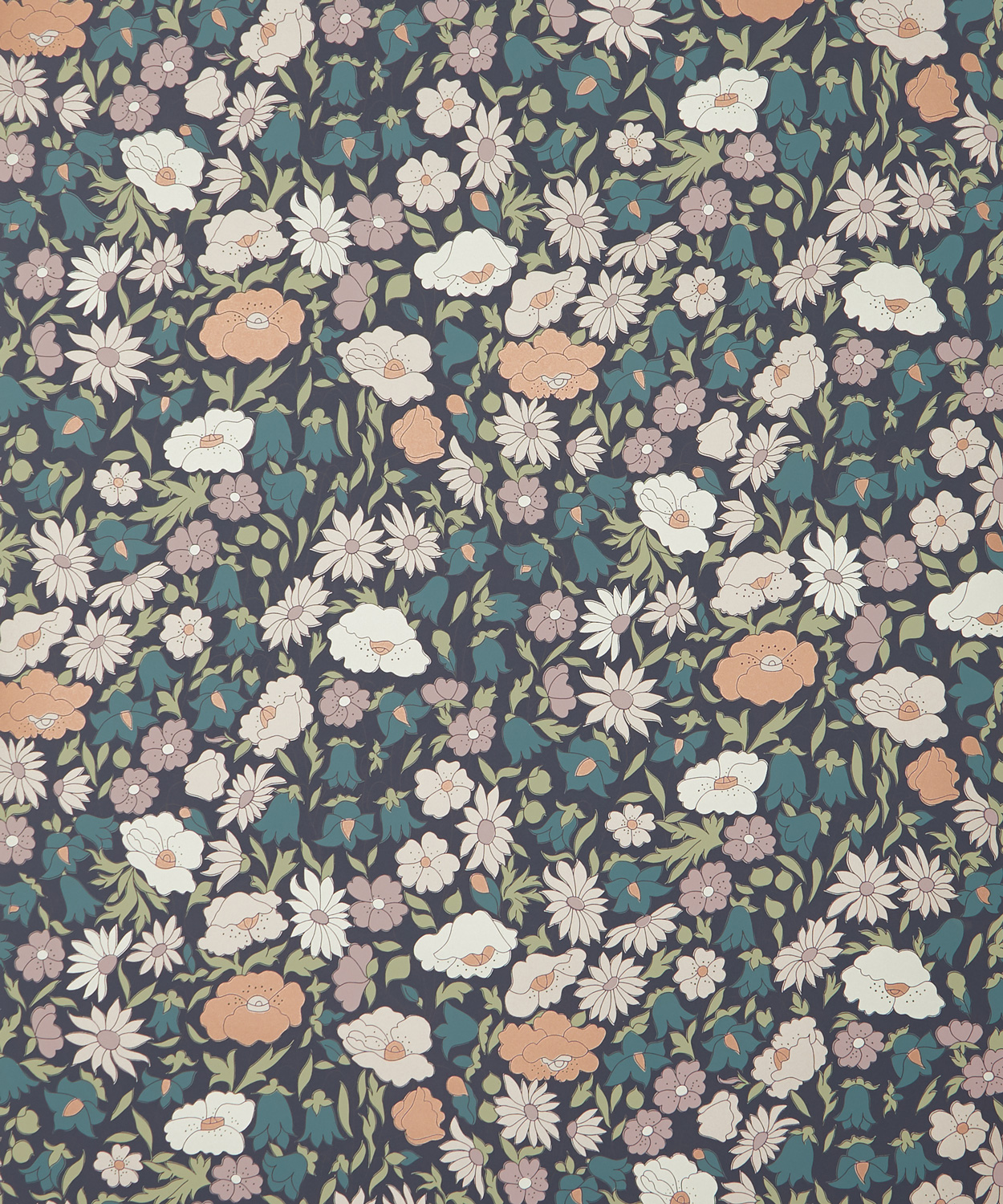 Tapete Poppy Meadowfield - Pewter Blue