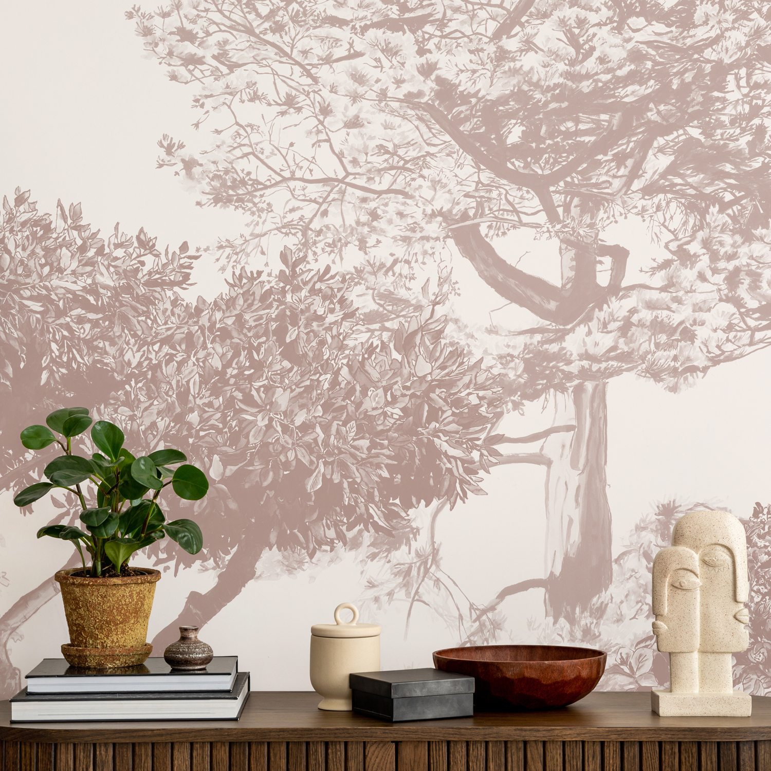 Wandbild Hua Trees - Brown