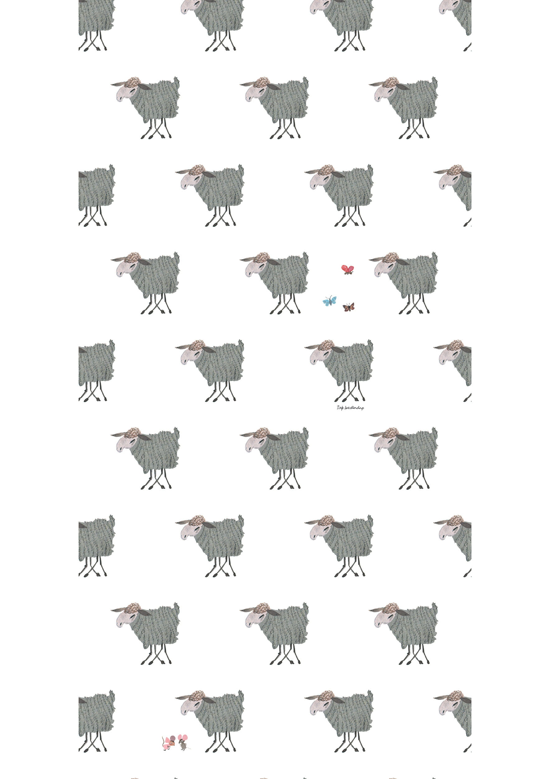 Tapete Sheep - White