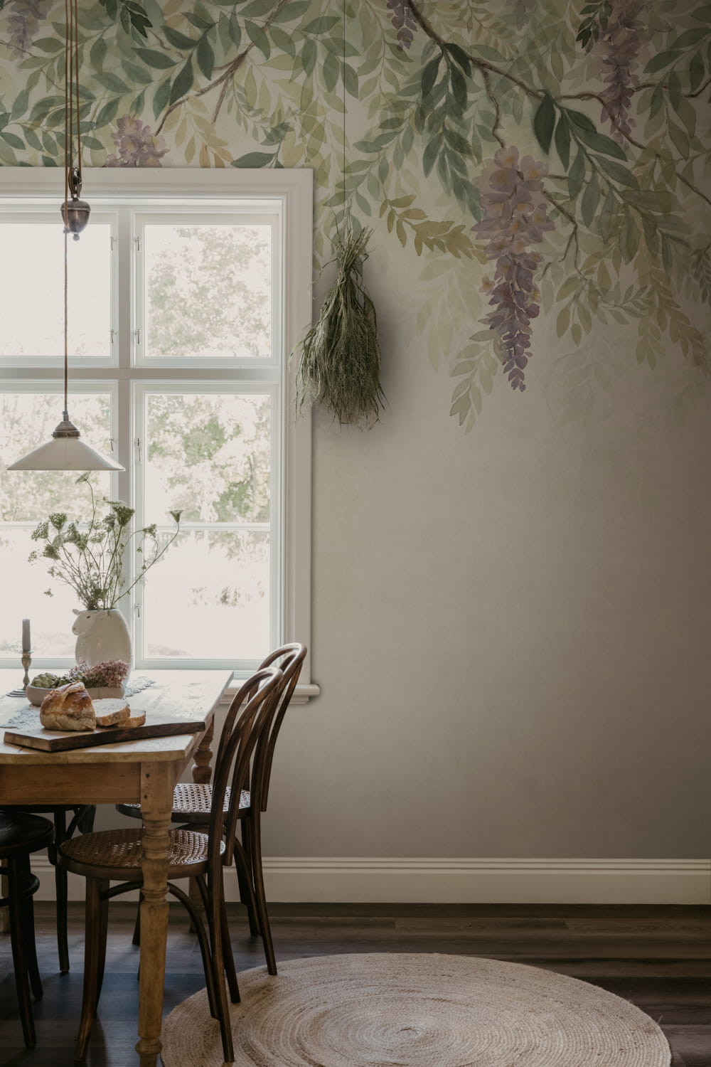Wandbild Wisteria - green