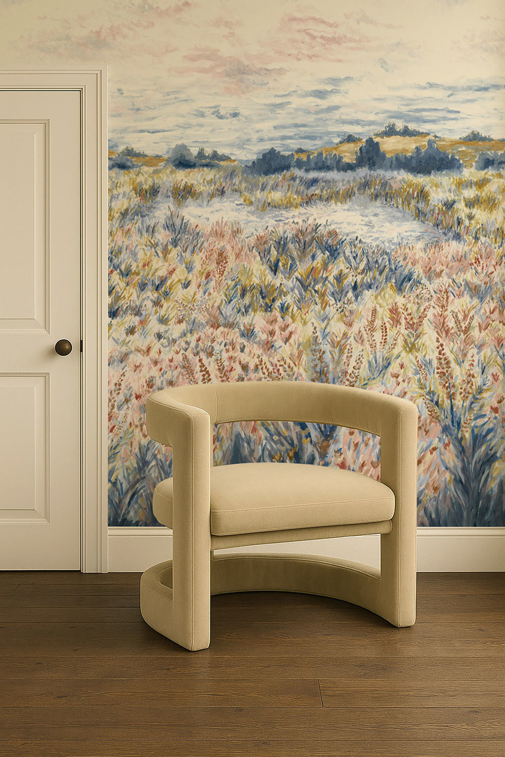 Wandbild Wildbloom - Midnight/ Antique