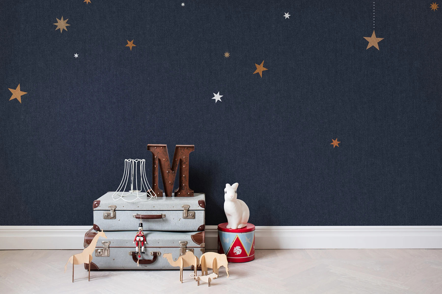 Wandbild Stargazing - Blue