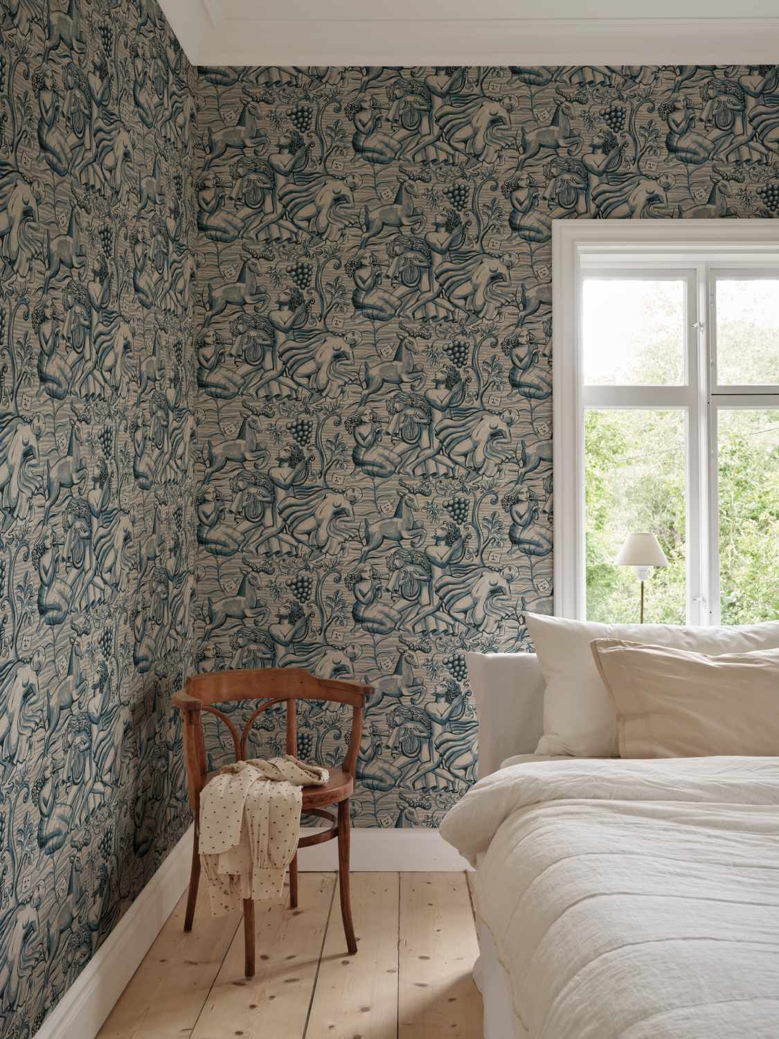 Wandbild Baccus - Blue