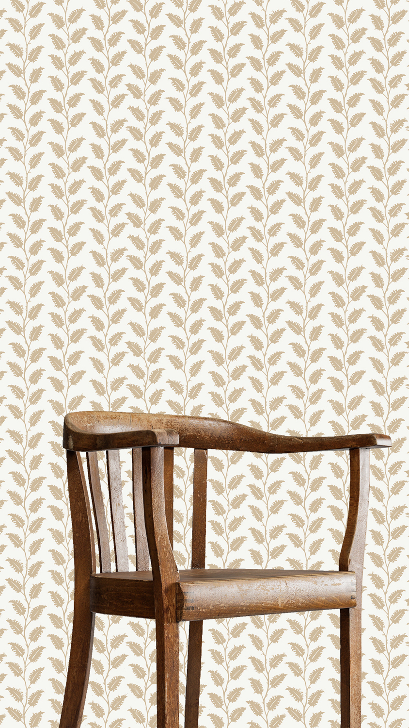 Tapete Leaf Wiggle - Stepping Stone/ Skirting White